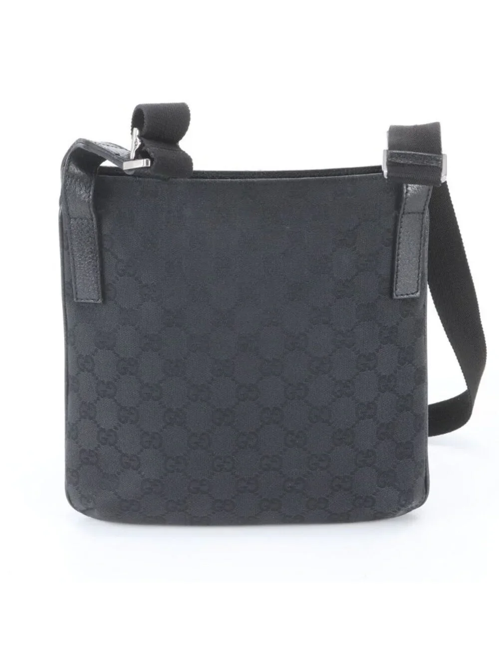 Gucci GG Canvas Leather Shoulder Bag Crossbody Messenger Business